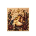 Vintage Christmas nativity scene pearl diamond painting kit for festive home decor - 1 Piece