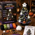 Halloween Witch's Potion Tree DIY crochet kit with yarn and instructions - Halloween Tree Crochet Kit E
