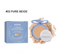 OUHOE Αδιάβροχη Πούδρα Προσώπου #03 Pure Beige Ματ Αποτέλεσμα Ελέγχου Λιπαρότητας - Συσκευασία 8g / Συμπαγές Μπεζ