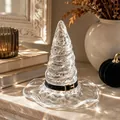Macro view of clear resin witch hat decorative lamp for Halloween festive home decor - Transparent Resin Home Ornament