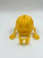 Gelbes, durchscheinendes, gelenkiges 3D-gedrucktes Kürbis-Monster für die Halloween-Deko - Kürbis Erschrocken / Gold