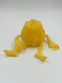 Gelbe 3D-gedruckte bewegliche Kürbis-Monster Halloween Tischdekoration für Kinder - Kürbis Böse / Gold