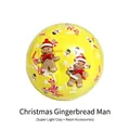 Juguete squishy de hombre de jengibre de Navidad amarillo hecho de arcilla y resina - Pelota Estándar En Caja / Hombre de Jengibre de Navidad
