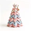 Vue détaillée d'un arbre d'Halloween en tissu matelassé avec motifs de fantômes et chauves-souris. - Étoile Fantôme Rose Bleu (Série Halloween-K) / Kit de Matériel (Avec Boîte Couleur)