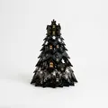 Kit de sapin en tissu matelassé Halloween DIY avec motifs de maison hantée et fantôme - Motif Château Fantôme (Série Halloween-G) / Kit de Matériel (Avec Boîte Couleur)
