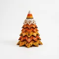Kit d'arbre en tissu matelassé DIY pour Halloween avec motifs festifs citrouille et chauve-souris - Citrouille Chapeau Sorcier Chauve Souris (Série Halloween-I) / Kit de Matériel (Avec Boîte Couleur)
