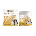 Kriath pet nutritional powder for shiny coat and less shedding, 100g container and box - 100.00g