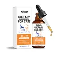 Kriath dietary supplement for cats liquid drops for hairball relief and digestive health 60ml - 60ml