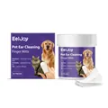 EelJoy 50-count pet ear cleaning finger mitts for gentle and effective ear care for dogs and cats - 50 Pieces