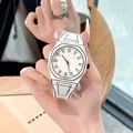 Reloj creativo de dibujos animados estilo cómic 2D con correa de silicona blanca y negro - Estilo de Escala de Cuarzo / Blanco