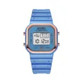 Reloj deportivo digital cuadrado azul impermeable para jóvenes con pantalla - Azul