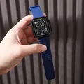 Waterproof blue silicone strap digital sports watch for teens featuring a step counter - Blue