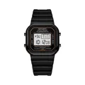 Classic black square multifunctional digital sports watch for outdoor activity - Black