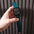 Professional teal waterproof digital sports watch with ribbed silicone strap for teens - Navy Blue