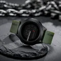 Rugged men's digital sport watch with green silicone strap and waterproof tech design - Army Green