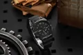 Rugged black multifunctional sports waterproof digital watch for outdoor activities - Black and Gray