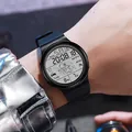Orologio sportivo digitale per studenti con quadrante astronauta e fitness tracker - Nero