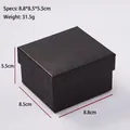 Premium black textured square watch gift box showing dimensions 8.8x8.5x5.5cm - Watch Box / 8.8x8.5x5.5cm / Black