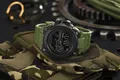 Military green digital sport watch with LED backlight and 30M waterproof features for outdoor - 953 Army Green