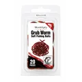 MoonSpry Weichköder Wurm Angelköder, 20er-Pack in professioneller Blisterverpackung - Weichköder Grub Worm / 20 Stück Set