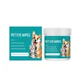 60-count pet eye wipes in a box and container for cleaning cat and dog tear stains - Pet Wipes (SKU00032933) / 60-piece Set