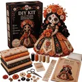 Dag van de Doden patchwork pop DIY naaiset met stoffen en gereedschap set - Butterfly Soul Stijl A