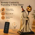 Figurine de fantôme d'Halloween avec télécommande et minuterie automatique de 6 heures - Citrouille Fantôme