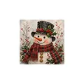 DIY 3D pearl diamond painting kit featuring a festive Christmas snowman artwork design - Big Christmas Snowman / 1 Piece