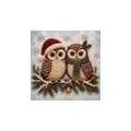 DIY Perlen-Diamantenmalerei mit Weihnachts-Eulen-Motiv und 3D-Perlenstruktur zur Dekoration - Weihnachts Eule / 1 Stück