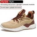 Lightweight breathable brown safety work shoes with steel toe and puncture proof sole - 36 / 632 Khaki Anti-smashing Anti-puncture