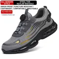 Zapato de seguridad gris transpirable para hombre con puntera de acero y cierre rotativo - 36 / 266 Gris