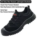Zapatos de seguridad negros transpirables anti-aplastamiento y anti-perforación unisex - 36 / 2807 Negro Antiestático Anti-aplastamiento Anti-perforación / Negro