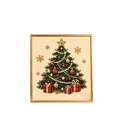 Christmas tree 5D DIY diamond pearl painting with golden frame for holiday decor - Christmas Tree