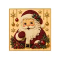 Sparkling 3D beaded Santa Claus decorative art piece for Christmas home wall hanging - Santa Claus / 1 Piece