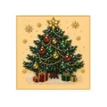 Elegant 3D beaded Christmas tree wall art decor featuring sparkling beads and gifts - Christmas Tree / 1 Piece