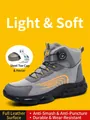 Zapatos de seguridad industriales grises con cierre de hebilla giratoria y puntera de acero - 36 / 262 Gris
