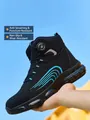 Zapatos de seguridad negros para hombre con detalles azules y sistema de cierre giratorio - 36 / Azul Negro