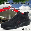 Durable black safety shoes with anti-static features and steel toe work protection - 36 / 676 Black Anti-static / Black