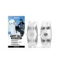 Professionelle 5-Zahn-Eiskrallen und Schuhspikes für Winterstiefel und Wanderungen - 2-Teiliges Set / Mehrzahnig