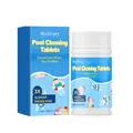 Tabletas de limpieza para piscinas MoonSpry de 100g para agua clara y sin manchas - Paquete de 100g