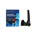 Xorita adjustable electric shoulder heating pad with retail box for therapeutic warmth. - 1 Piece / Black