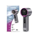 XORITA portable handheld turbo fan with 3 wind speeds and digital power display in grey - 1 Piece / Grey Purple