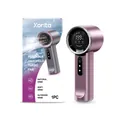 Portable XORITA handheld turbo fan in purple with 3-speed adjustment and digital display - 1 Piece / Purple