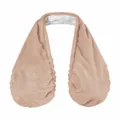 Soft plush sweat-absorbing breast towel for sports in light peach pink, SKU view - Beige