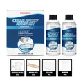 Clear epoxy resin kit with AB resin set for DIY jewelry making and art - Resin: 100ML*1 + Hardener: 100ML*1 + Stirring Sticks*2, Measuring Cups*2, Droppers*4, Gloves*2