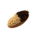 Eco-friendly bamboo vegetable brush with dual-tone soft bristles for kitchen cleaning - 1 Piece