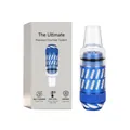 Portable blue rhinestone smoking pipe mouthpiece with precision chamber system box - 1 Piece / Blue