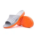 Men's stylish grey and orange EVA slides, perfect for casual outdoor beach and summer wear - 38 / Grey Orange