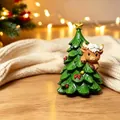 Detailopname van een hars kerstboom ornament met een schattige Schotse hooglander - Kerstboom / Kerstboom Schotse Hooglander
