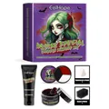 EelHope Σετ μακιγιάζ Halloween με τζελ αίματος και χρώματα σώματος για εφέ - Σετ Μακιγιάζ Βρυκόλακα (EH-D03-0002-01) / Σετ 5 τεμαχίων